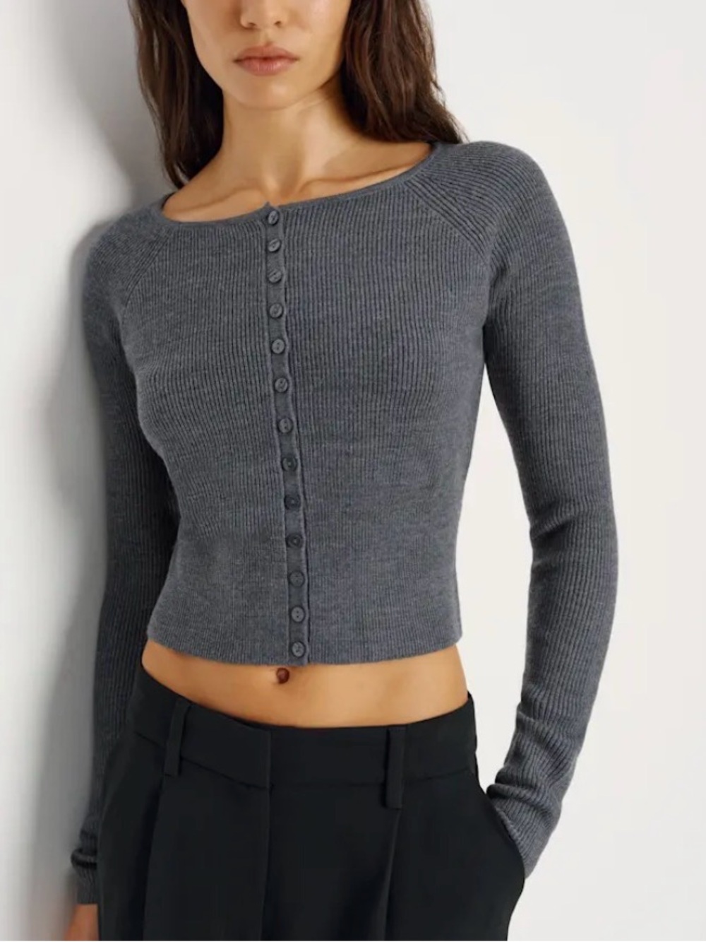 Reformation Meadow Regenerative Merino Cardigan size small